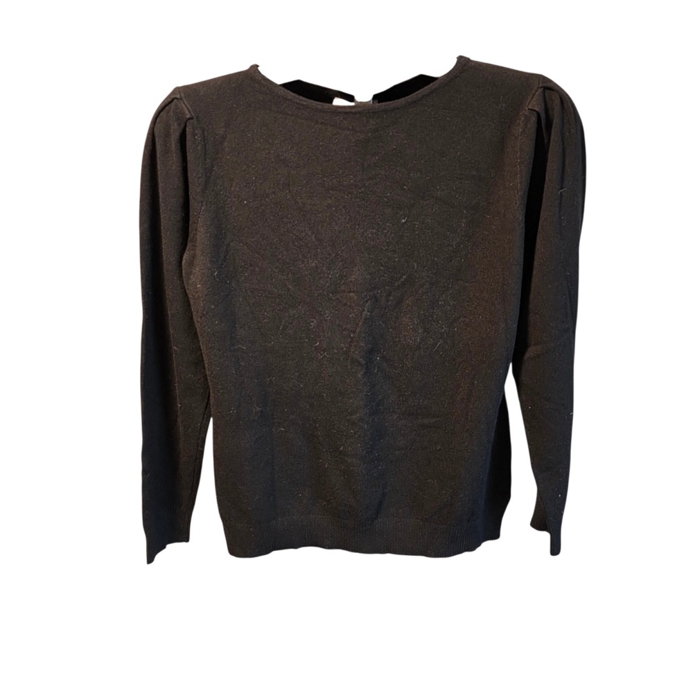 Elegant Black Women's Crew Neck Sweater
